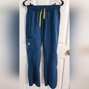 Used- Caribbean blue WonderWink Stretch Pants